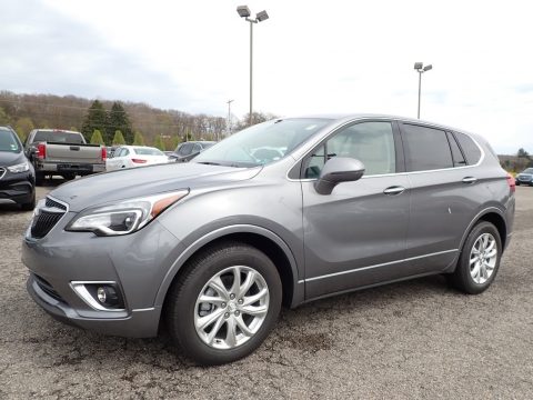 Satin Steel Metallic Buick Envision Preferred AWD.  Click to enlarge.
