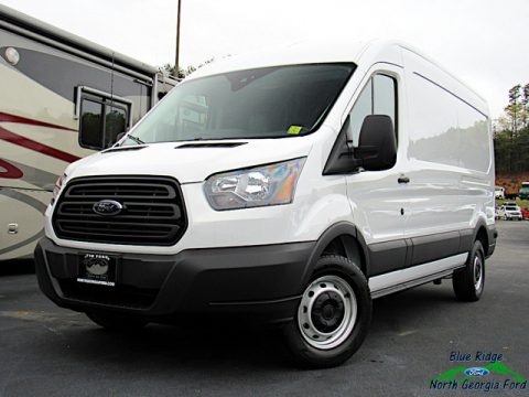 Oxford White Ford Transit Van 250 MR Long.  Click to enlarge.