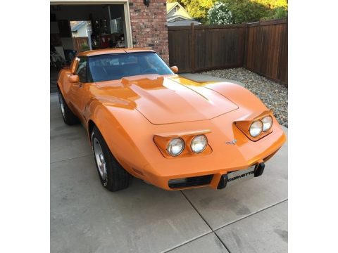 Orange Chevrolet Corvette Coupe.  Click to enlarge.