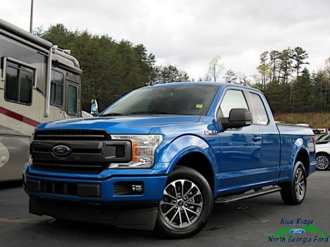 Velocity Blue Ford F150 XLT SuperCab.  Click to enlarge.