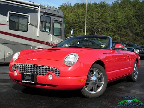 Torch Red Ford Thunderbird Deluxe Roadster.  Click to enlarge.