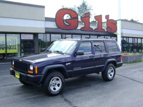 Lapis Blue Jeep Cherokee Sport 4x4.  Click to enlarge.