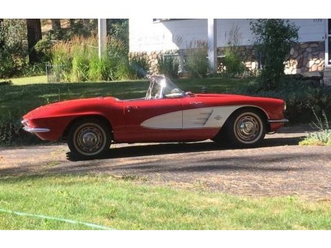 Roman Red Chevrolet Corvette Convertible.  Click to enlarge.