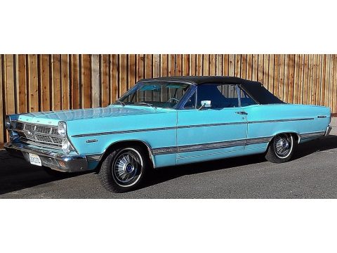 Frost Turquoise Ford Fairlane 500 Convertible.  Click to enlarge.