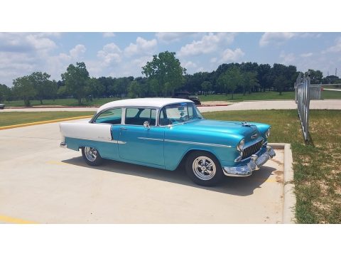 Regal Turquoise Chevrolet Bel Air 2 Door Coupe.  Click to enlarge.