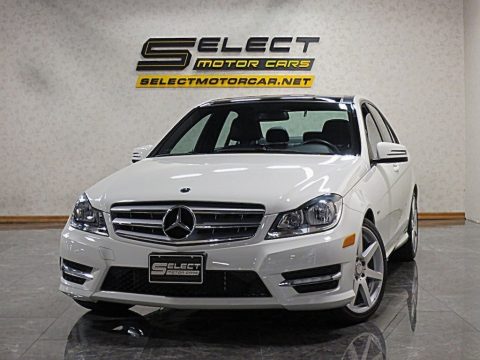 Arctic White Mercedes-Benz C 350 Sport.  Click to enlarge.