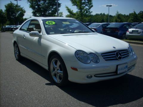 Alabaster White Mercedes-Benz CLK 320 Coupe.  Click to enlarge.