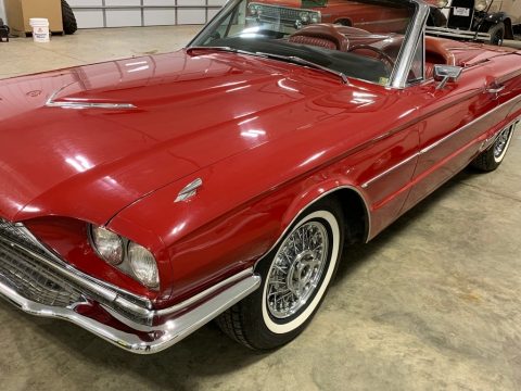 Red Ford Thunderbird Convertible.  Click to enlarge.