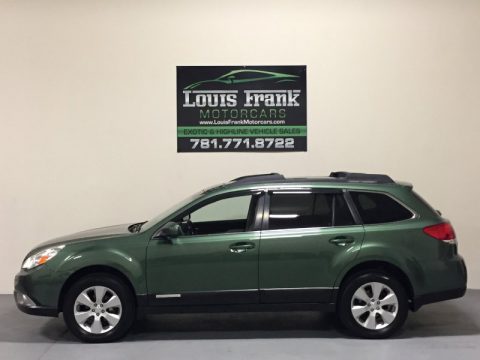 Cypress Green Pearl Subaru Outback 2.5i Limited Wagon.  Click to enlarge.
