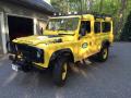 Front 3/4 View of 1984 Land Rover Defender 110 Hardtop #1