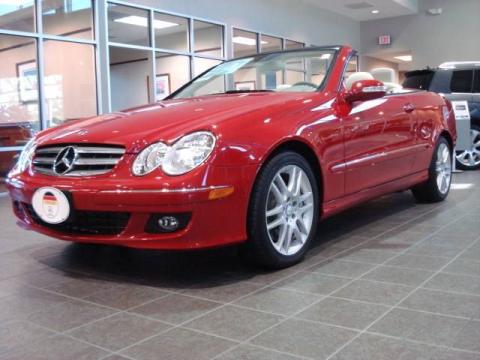 Mercedes Benz Clk 2008. Mars Red 2008 Mercedes-Benz