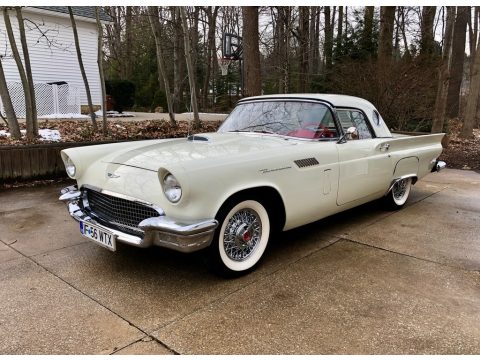 Colonial White Ford Thunderbird .  Click to enlarge.