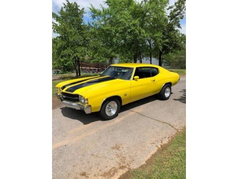 Yellow Chevrolet Chevelle SS Coupe.  Click to enlarge.