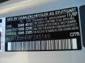 Mercedes-Benz Color Code 775 Iridium Silver Metallic #36
