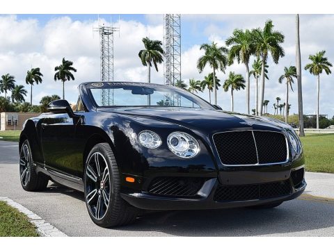 Diamond Black Metallic Bentley Continental GTC V8 .  Click to enlarge.