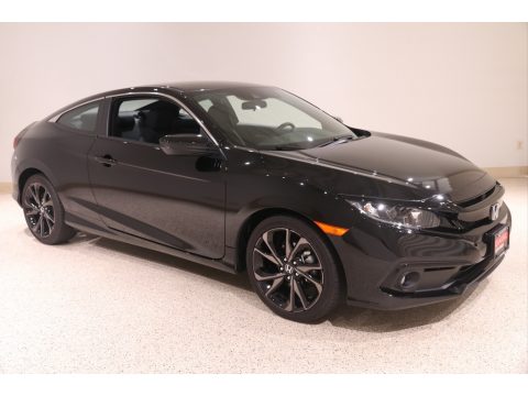 Crystal Black Pearl Honda Civic Sport Coupe.  Click to enlarge.