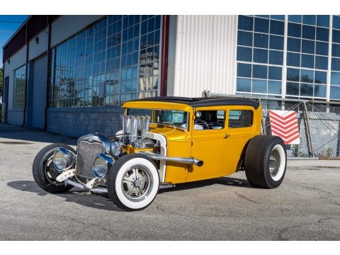Solar Gold Ford Model A Custom Hot Rod.  Click to enlarge.