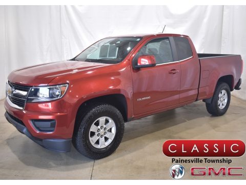 Red Rock Metallic Chevrolet Colorado WT Extended Cab.  Click to enlarge.