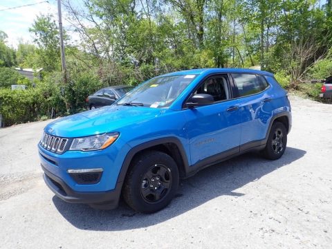 Laser Blue Pearl Jeep Compass Sport.  Click to enlarge.