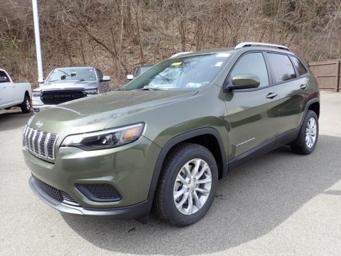 Olive Green Pearl Jeep Cherokee Latitude.  Click to enlarge.