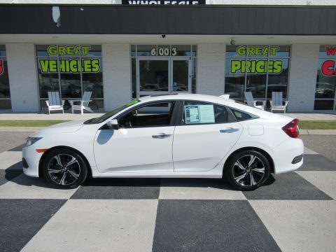 White Orchid Pearl Honda Civic Touring Sedan.  Click to enlarge.