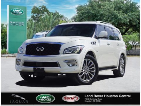 Majestic White Infiniti QX80 .  Click to enlarge.