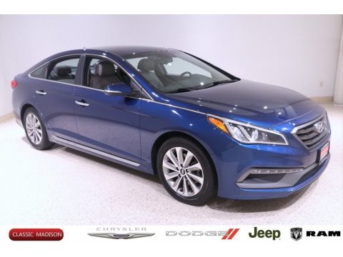 Lakeside Blue Hyundai Sonata Sport.  Click to enlarge.