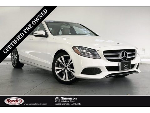 Polar White Mercedes-Benz C 300 Sedan.  Click to enlarge.