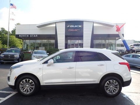 Crystal White Tricoat Cadillac XT5 Luxury AWD.  Click to enlarge.