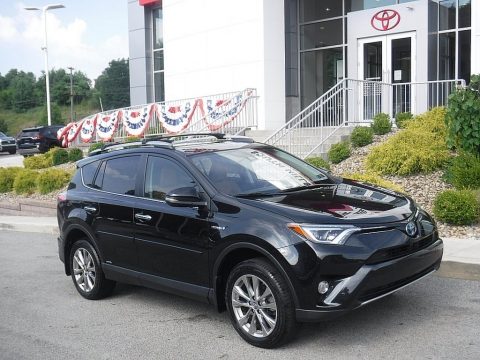 Black Toyota RAV4 Limited AWD Hybrid.  Click to enlarge.