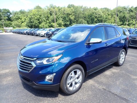 Pacific Blue Metallic Chevrolet Equinox Premier AWD.  Click to enlarge.
