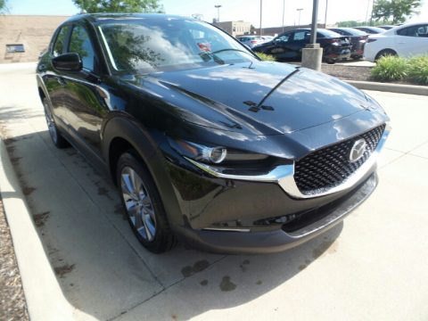 Jet Black Mica Mazda CX-30 Preferred AWD.  Click to enlarge.