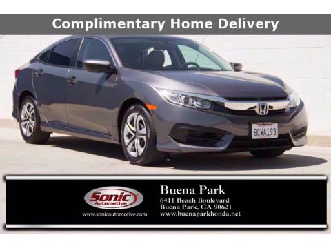 Modern Steel Metallic Honda Civic LX Sedan.  Click to enlarge.