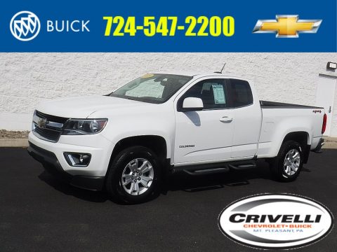 Summit White Chevrolet Colorado LT Extended Cab 4x4.  Click to enlarge.