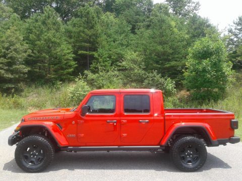 Firecracker Red Jeep Gladiator Mojave 4x4.  Click to enlarge.
