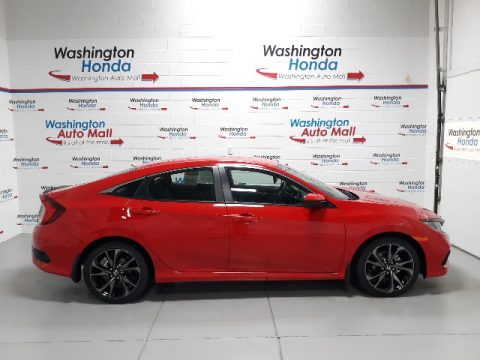 Rallye Red Honda Civic Sport Sedan.  Click to enlarge.