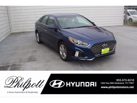 Blue Hyundai Sonata SEL.  Click to enlarge.