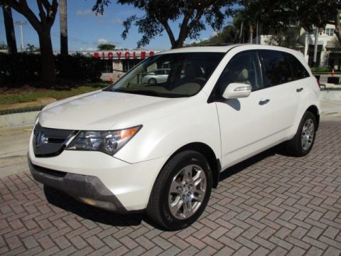 Aspen White Pearl Acura MDX .  Click to enlarge.