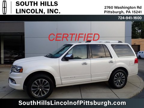 White Platinum Lincoln Navigator Select 4x4.  Click to enlarge.