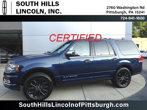 Midnight Sapphire Blue Lincoln Navigator Select 4x4.  Click to enlarge.