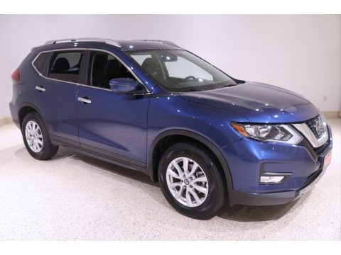 Caspian Blue Nissan Rogue S AWD.  Click to enlarge.