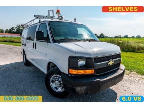 Summit White Chevrolet Express 3500 Cargo Van.  Click to enlarge.