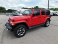 Front 3/4 View of 2020 Jeep Wrangler Unlimited Sahara 4x4 #2