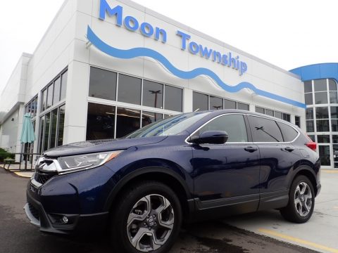 Obsidian Blue Pearl Honda CR-V EX-L AWD.  Click to enlarge.