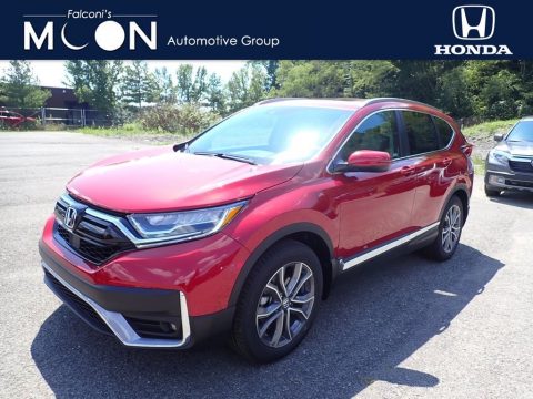 Radiant Red Metallic Honda CR-V Touring AWD.  Click to enlarge.