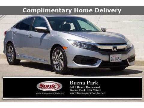Lunar Silver Metallic Honda Civic EX Sedan.  Click to enlarge.