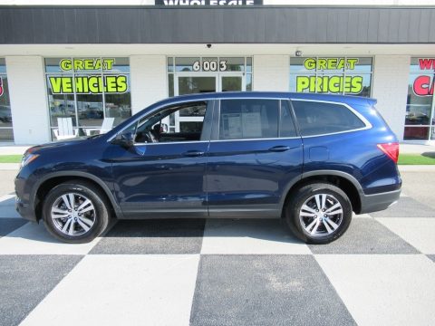 Obsidian Blue Pearl Honda Pilot EX-L AWD.  Click to enlarge.