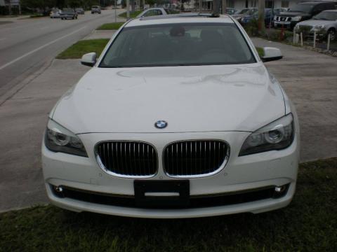 Alpine White BMW 7 Series 750Li Sedan.  Click to enlarge.