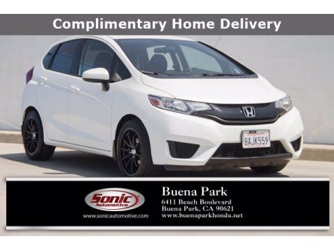 White Orchid Pearl Honda Fit LX.  Click to enlarge.