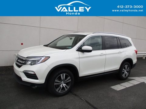 White Diamond Pearl Honda Pilot EX AWD.  Click to enlarge.